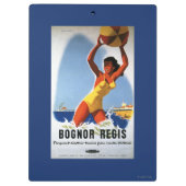 Porte-bloc Fille de chemins de fer et affiche britanniques de (Dos)