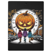 Porte-bloc fille d'Halloween (Dos)