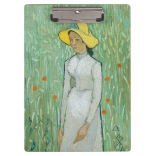 Porte-bloc Fille en blanc par Vincent van Gogh