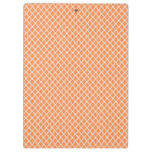 Porte-bloc Fille Monogramme mignon Orange Daisy Fleurs et nom (Dos)