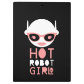 Porte-bloc fille robot chaude (Dos)