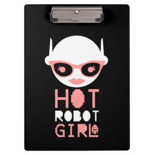 Porte-bloc fille robot chaude