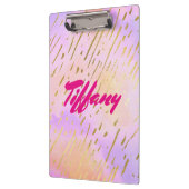 Porte-bloc Fille rose et or (Gauche)