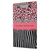 Porte-bloc Fille rose pâle Parties scintillant Empreinte de l (Gauche)