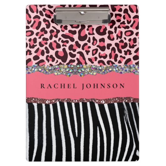 Porte-bloc Fille rose pâle Parties scintillant Empreinte de l (Devant)