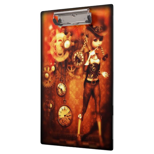 Porte-bloc Fille Steampunk (Gauche)