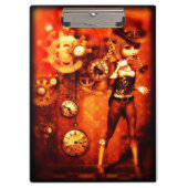 Porte-bloc Fille Steampunk (Devant)