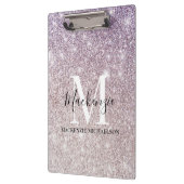 Porte-bloc Fille violet rose ombre Parties scintillant Nom du (Gauche)