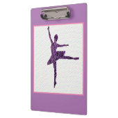Porte-bloc Filles Ballet Dancer Pastel Personnalisé (Gauche)