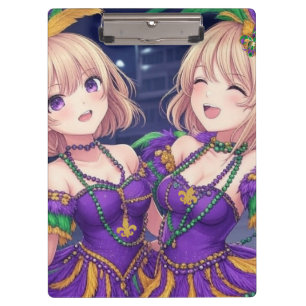 Porte-bloc Filles d'anime Mardi Gras