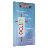 Porte-bloc Filleul, Première Sainte Communion, Bleu (Swatch)
