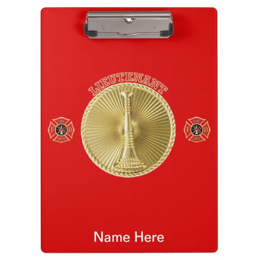 Porte-bloc Firefighter Gold Medallion (Devant)