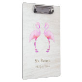 Porte-bloc Flamant rose d'aquarelle rose (Swatch)
