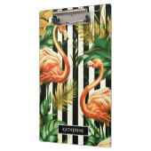 Porte-bloc Flamant rose vintage Retro Stripes (Gauche)