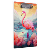 Porte-bloc Flamant Tropical avec Fleurs (Swatch)