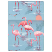 Porte-bloc Flamants Motif 1 (Dos)