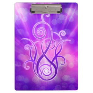 Porte-bloc Flamme violette / Feu violet