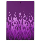 Porte-bloc Flammes de course violet cool Flames de broches (Dos)
