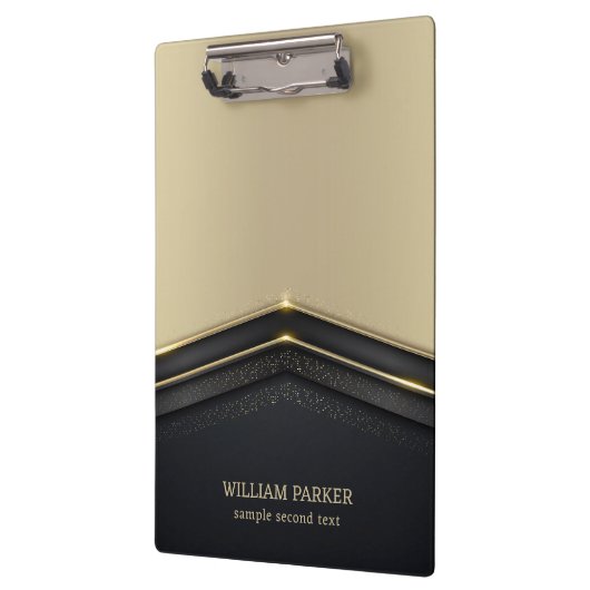 Porte-bloc Flèche beige et or noir (Gauche)