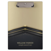 Porte-bloc Flèche beige et or noir (Devant)