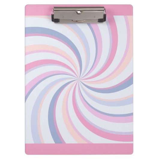 Porte-bloc Flèches bleu rose pêche (Devant)