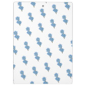Porte-bloc Fleur blanche et bleue (Dos)