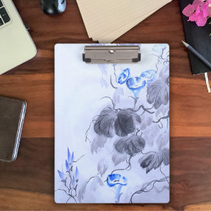 Porte-bloc Fleur bleue
