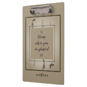 Porte-bloc Fleur d'Anastasia verte tendance où planté (Gauche)