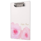 Porte-bloc Fleur d'aquarelle rose pâle (Gauche)