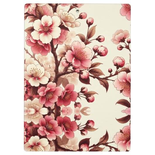 Porte-bloc Fleur de cerise (Dos)