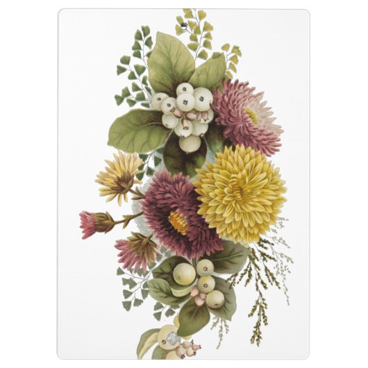 Porte-bloc Fleur de chrysanthème mère florale (Dos)