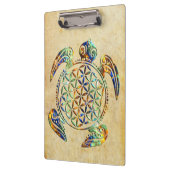 Porte-bloc Fleur de DES Lebens - tortue de la vie/Blume (Gauche)