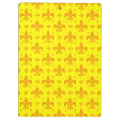 Porte-bloc Fleur de lis Motif jaune (Dos)