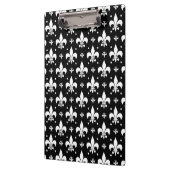 Porte-bloc Fleur de lis noir design Motif (Gauche)
