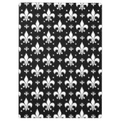 Porte-bloc Fleur de lis noir design Motif (Dos)