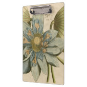 Porte-bloc Fleur de Lotus bleu sur l'arrière - plan bronzage (Gauche)