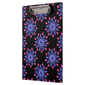 Porte-bloc Fleur de néon bleu et rouge (Gauche)