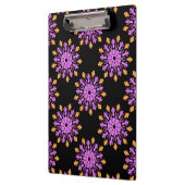 Porte-bloc Fleur de néon rose et orange (Gauche)