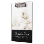 Porte-bloc Fleur de rose blanche (Gauche)