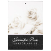 Porte-bloc Fleur de rose blanche (Dos)