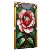 Porte-bloc Fleur de verre teinté élégante avec cadre complexe (Swatch)