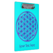 Porte-bloc Fleur de vie / Blume des Lebens - bleu rose (Swatch)