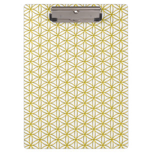 Porte-bloc Fleur de vie / Blume des Lebens - motif d'or