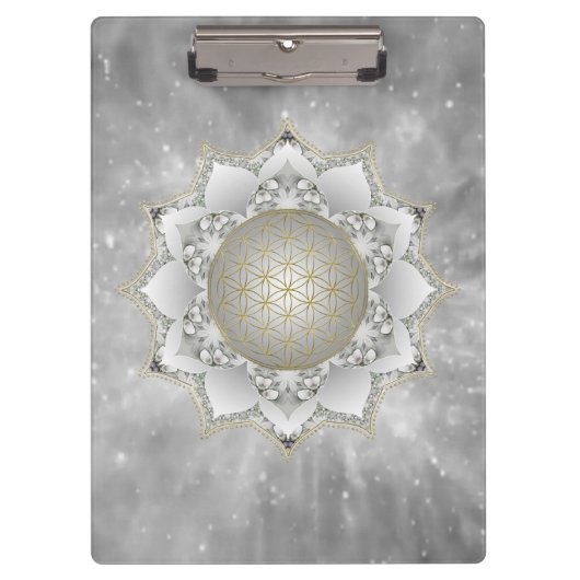 Porte-bloc Fleur de Vie - Mandala Fleurs 1 (Devant)