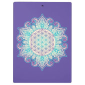 Porte-bloc Fleur de Vie - Mandala Indien 2 (Dos)