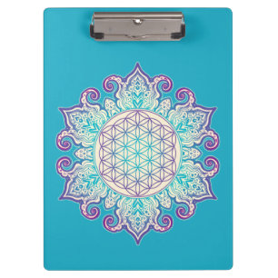 Porte-bloc Fleur de Vie - Mandala Indien 2