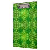 Porte-bloc Fleur de vie - motif de timbre - vert (Gauche)