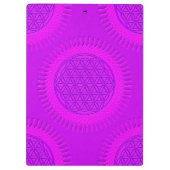 Porte-bloc Fleur de vie - soleil - motif continu 3 (Dos)