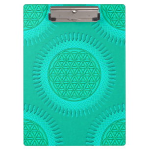 Porte-bloc Fleur de vie - soleil - motif sans couture 2