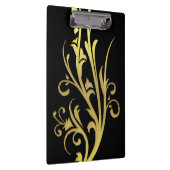 Porte-bloc Fleur d'or fausse de luxe abstrait (Swatch)
